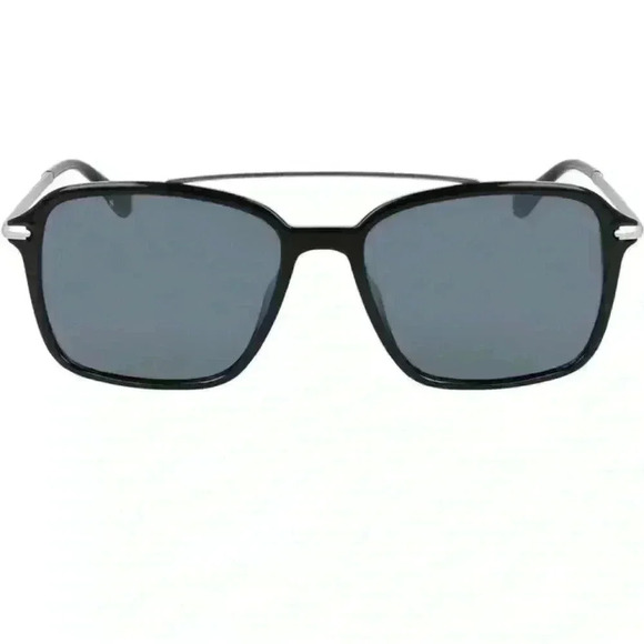 Cole Haan Plastic Combo 55mm Square Brow Bar Sunglasses in Black NWT *Polarized* main image 6